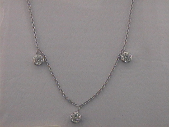 Max Fr&ouml;hlich Halsschmuck Ref.-Nr.: 25-361 925/- Silber, Rhodiniert Zirkonia  Wei&szlig; 