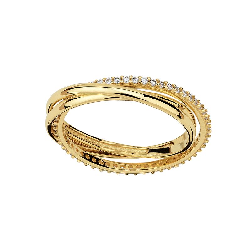 Engelkemper Ringe Ref.-Nr.: 6-213128-001 333/-Gold, gelb Zirkonia  Wei&szlig;  Ringgr&ouml;&szlig;e 58