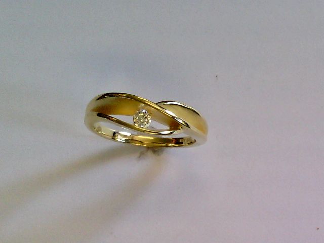 Engelkemper Ringe Ref.-Nr.: 5-214909-001 925/- Silber, gelb 1 Zirkonia  Wei&szlig;  Ringgr&ouml;&szlig;e 56