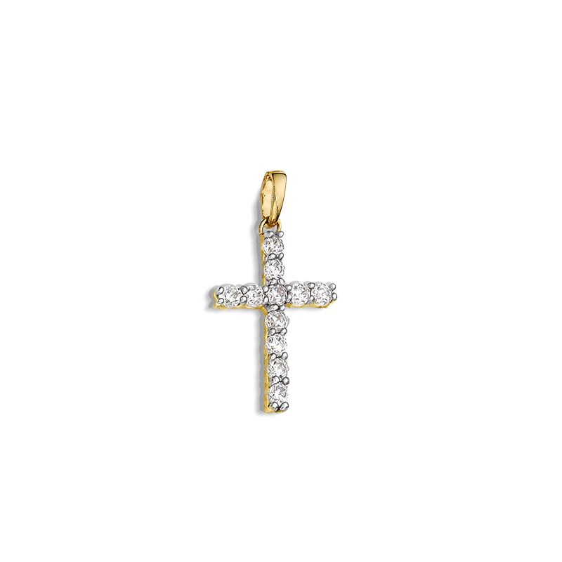 Engelkemper Halsschmuck Ref.-Nr.: 6-213015-001 333/- Gold, gelb Zirkonia  Wei&szlig; 