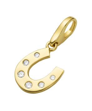 Giorgio Martello Halsschmuck Ref.-Nr.: 826209 925/- Silber, gelb Zirkonia  Wei&szlig; 