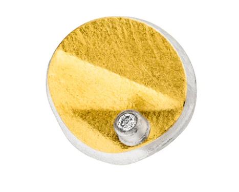 MANU Ohrschmuck Ref.-Nr.: 0997BRW 925/- Silber, bicolor 2 Brillant 0,012ct. 