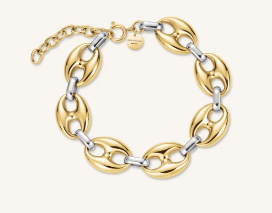 ROSEFIELD Armband Ref.-Nr.: JBCDD-J1053 Edelstahl, bicolor L&auml;nge 19 cm