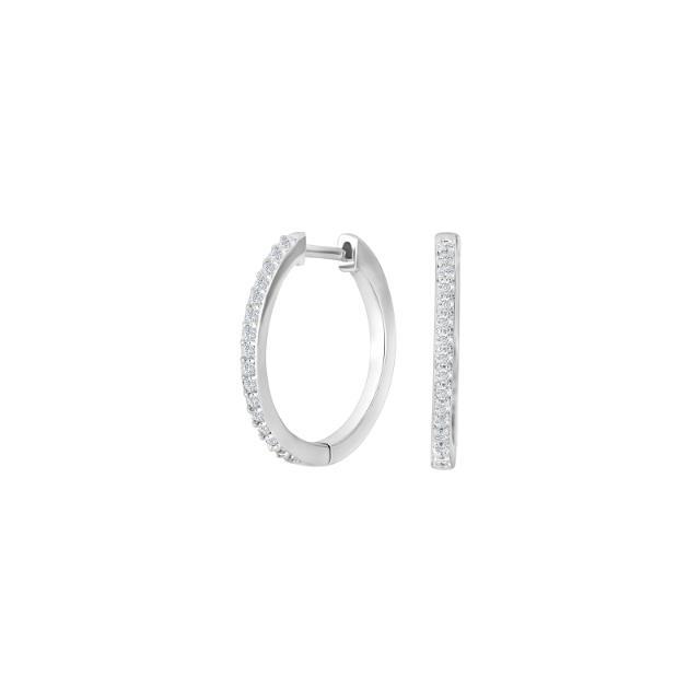 Nordahl Ohrschmuck Ref.-Nr.: 30453280900 925/- Silber, Rhodiniert Zirkonia  Wei&szlig; 