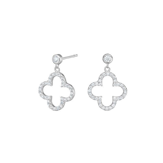 Nordahl Ohrschmuck Ref.-Nr.: 30454470900 925/- Silber, Rhodiniert Zirkonia  Wei&szlig; 