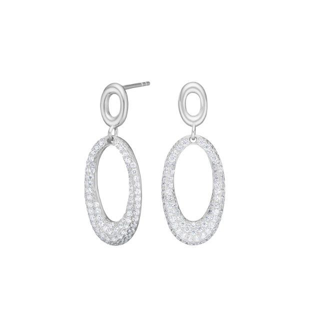 Nordahl Ohrschmuck Ref.-Nr.: 30454480900 925/- Silber, Rhodiniert Zirkonia  Wei&szlig; 