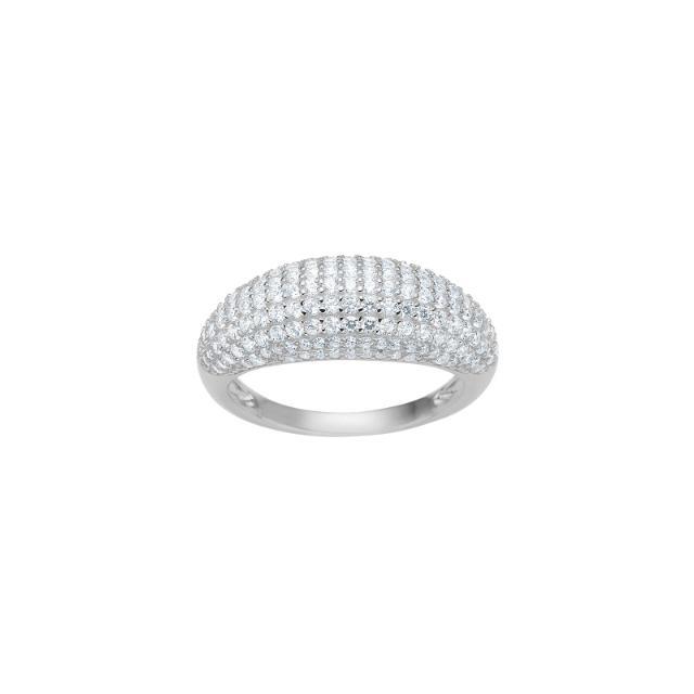 Nordahl Ringe Ref.-Nr.: 10451350956 925/- Silber, Rhodiniert Zirkonia  Wei&szlig;  Ringgr&ouml;&szlig;e 56