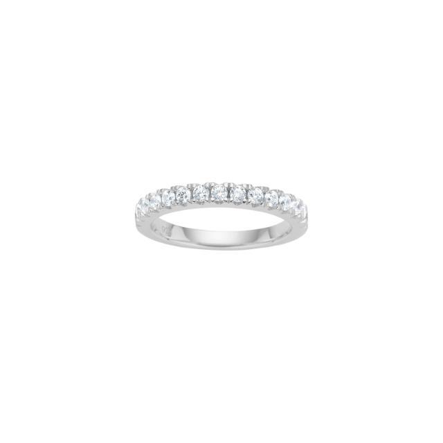 Nordahl Ringe Ref.-Nr.: 10451360954 925/- Silber, Rhodiniert Zirkonia  Wei&szlig;  Ringgr&ouml;&szlig;e 54