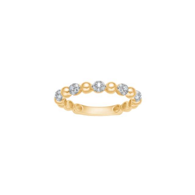 Nordahl Ringe Ref.-Nr.: 10630009552 925/- Silber, gelb Zirkonia  Wei&szlig;  Ringgr&ouml;&szlig;e 52