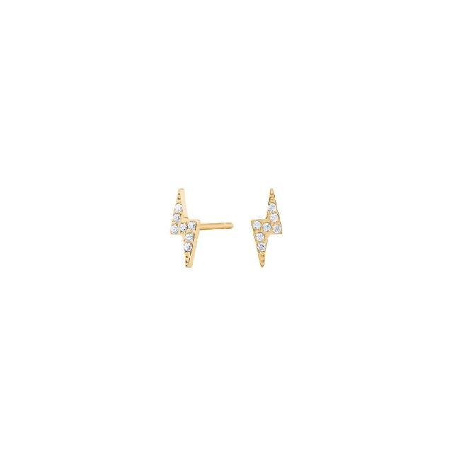 Nordahl Ohrschmuck Ref.-Nr.: 30150163800 Titan, gelb Zirkonia  Wei&szlig; 
