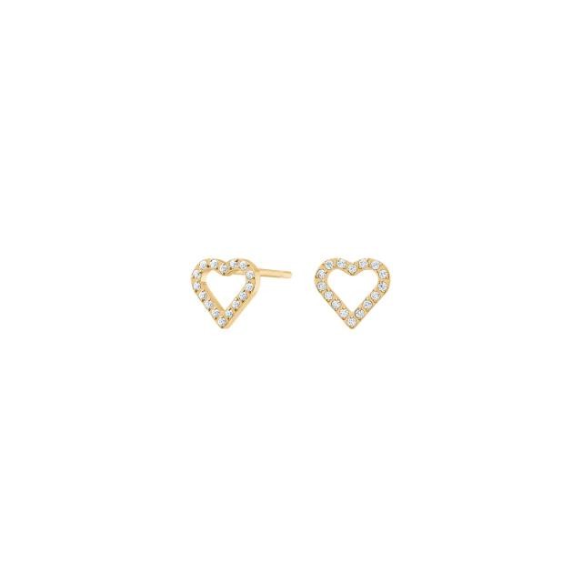 Nordahl Ohrschmuck Ref.-Nr.: 30150173800 Titan, gelb Zirkonia  Wei&szlig; 