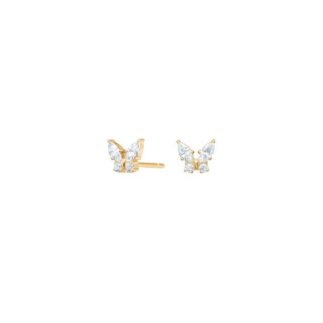 Nordahl Ohrschmuck Ref.-Nr.: 30150183800 Titan, gelb Zirkonia  Wei&szlig; 