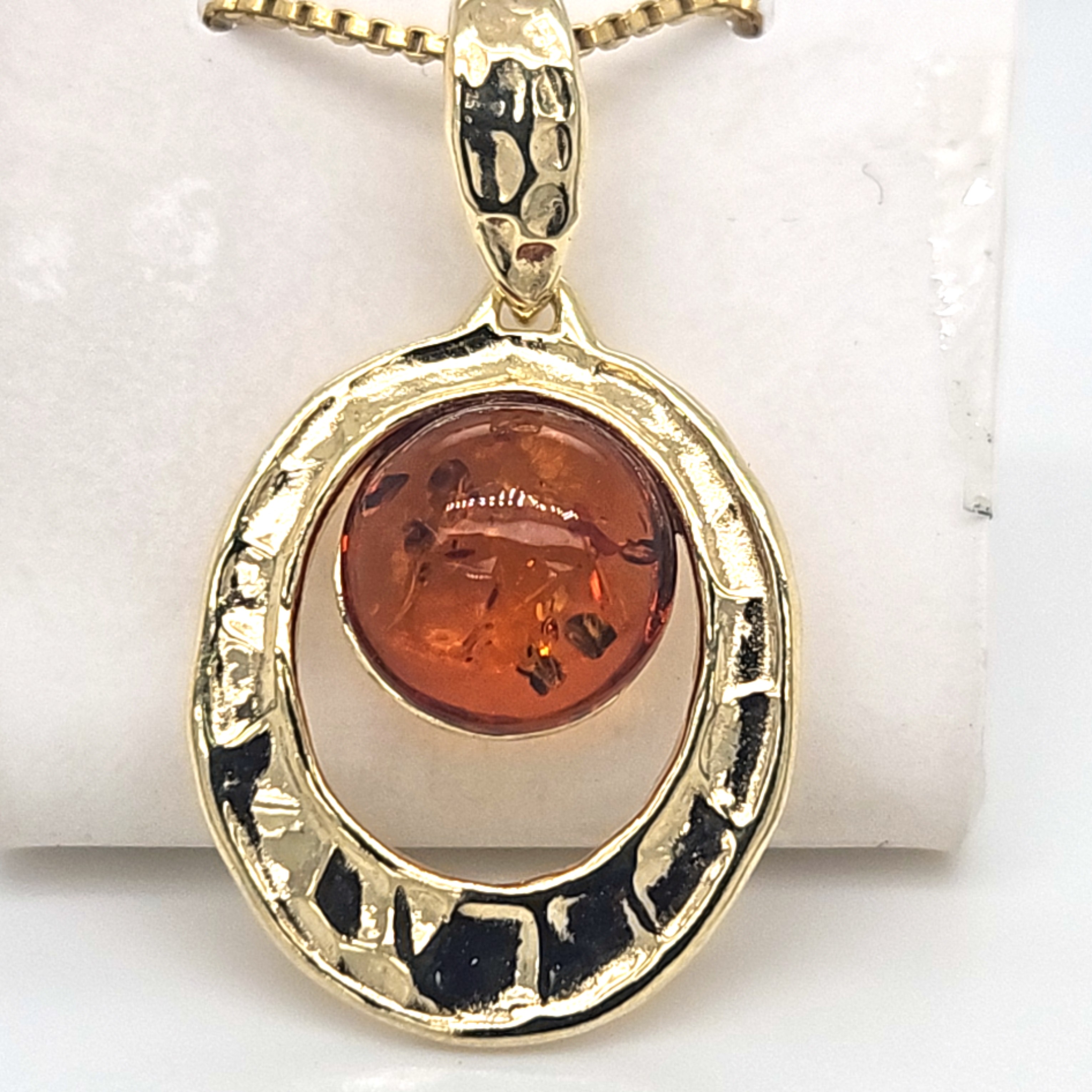 Herrling Bernsteinschmuck Halsschmuck Ref.-Nr.: B-12826 925/- Silber, gelb 1 Bernstein braun 