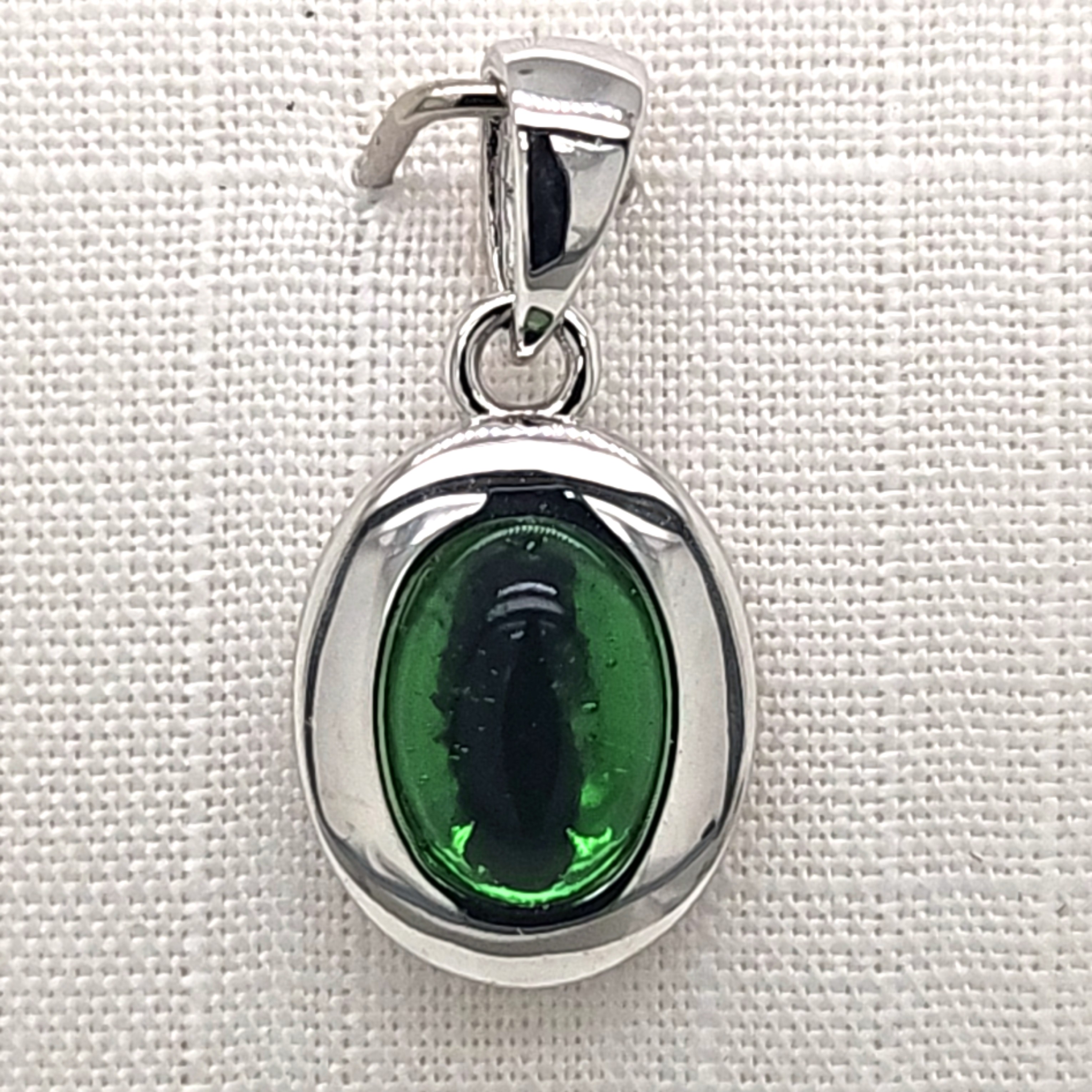 Herrling Bernsteinschmuck Halsschmuck Ref.-Nr.: K-11833 925/- Silber, Rhodiniert 1 Bernstein Gr&uuml;n 