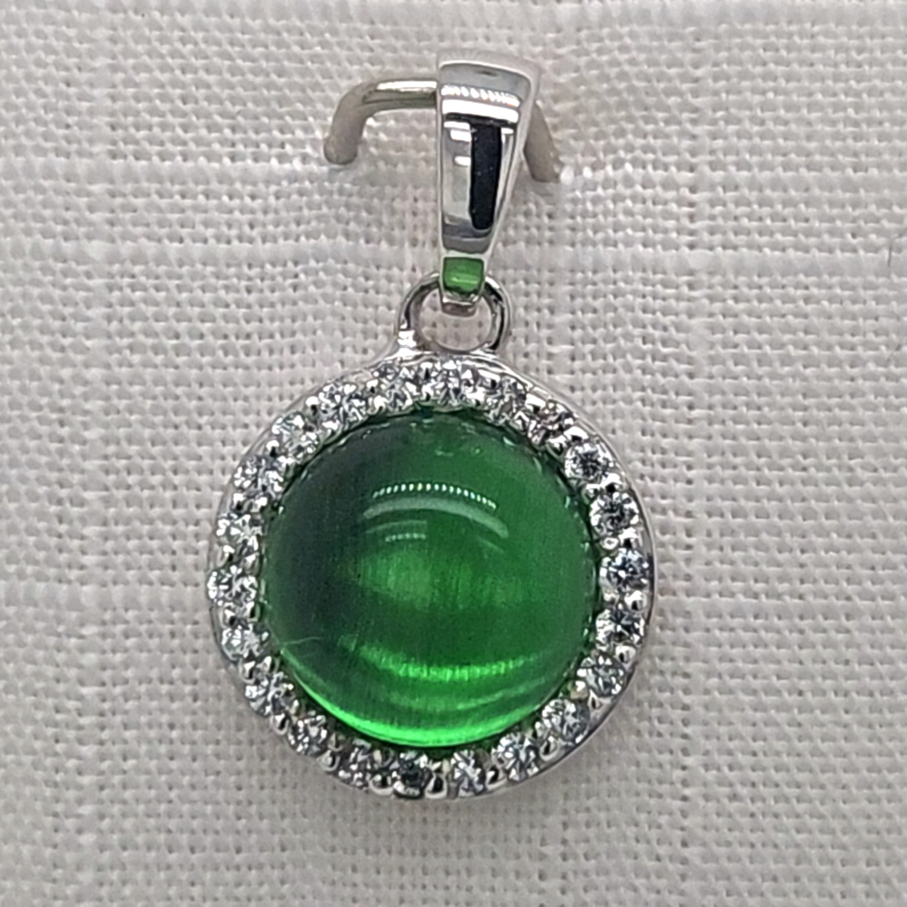 Herrling Bernsteinschmuck Halsschmuck Ref.-Nr.: K-11874 925/- Silber, Rhodiniert 1 Bernstein Gr&uuml;n 