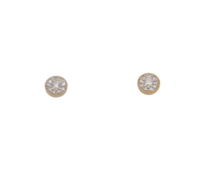 Wilhelm M&uuml;ller Ohrschmuck Ref.-Nr.: 286195019 585/- Gold, gold  20 Diamant Wesselton  Weiss kleine Einschl&uuml;sse Brillantschliff 0,16ct. 