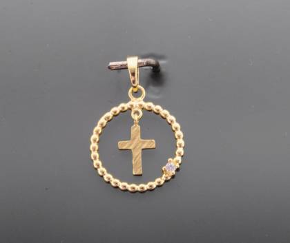 Wilhelm M&uuml;ller Halsschmuck Ref.-Nr.: 656117019 333/- Gold, gold  1 Zirkonia  Wei&szlig; 