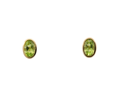 Wilhelm M&uuml;ller Ohrschmuck Ref.-Nr.: 715138019 333/- Gold, gold  2 Peridot Gr&uuml;n 