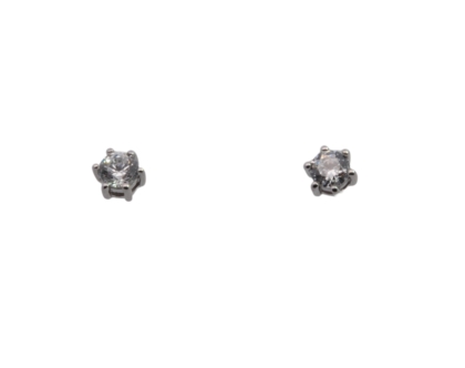 Wilhelm M&uuml;ller Ohrschmuck Ref.-Nr.: 715165019 333/- Gold, wei&szlig;  2 Zirkonia  Wei&szlig; 