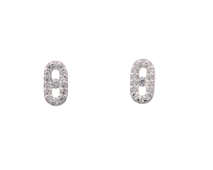Wilhelm M&uuml;ller Ohrschmuck Ref.-Nr.: 743101019 925/- Silber, Rhodiniert  30 Zirkonia  Wei&szlig; 