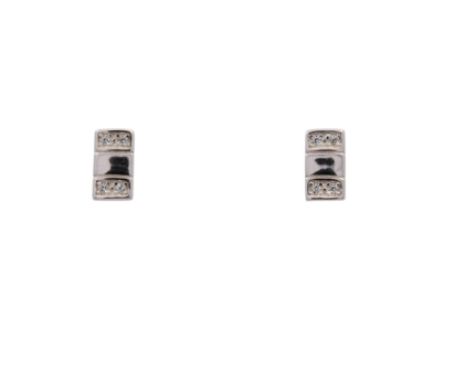 Wilhelm M&uuml;ller Ohrschmuck Ref.-Nr.: 743540019 925/- Silber, Rhodiniert  8 Zirkonia  Wei&szlig; 