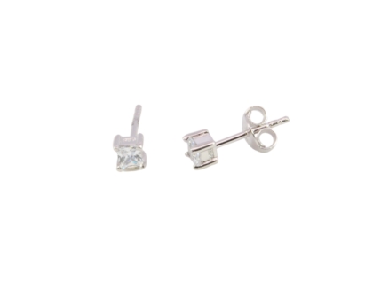 Wilhelm M&uuml;ller Ohrschmuck Ref.-Nr.: 743578019 925/- Silber, Rhodiniert  2 Zirkonia  Wei&szlig; 