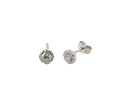 Wilhelm M&uuml;ller Ohrschmuck Ref.-Nr.: 743598019 925/- Silber, Rhodiniert  26 Zirkonia  Wei&szlig; 
