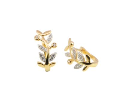 Wilhelm M&uuml;ller Ohrschmuck Ref.-Nr.: 743623019 925/- Silber, gelb  20 Zirkonia  Wei&szlig; 