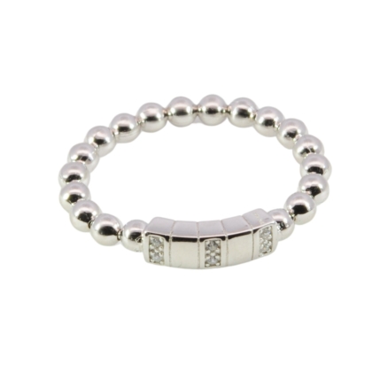 Wilhelm M&uuml;ller Ringe Ref.-Nr.: 746726060 925/- Silber, Rhodiniert  6 Zirkonia  Wei&szlig;  Ringgr&ouml;&szlig;e 60