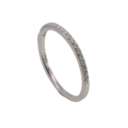 Wilhelm M&uuml;ller Ringe Ref.-Nr.: 746753056 925/- Silber, Rhodiniert  19 Zirkonia  Wei&szlig;  Ringgr&ouml;&szlig;e 56