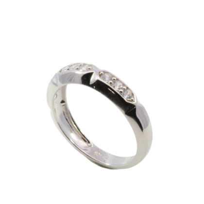 Wilhelm M&uuml;ller Ringe Ref.-Nr.: 746795052 925/- Silber, Rhodiniert  9 Zirkonia  Wei&szlig;  Ringgr&ouml;&szlig;e 52