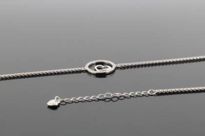 Wilhelm M&uuml;ller Armband Ref.-Nr.: 753061019 925/- Silber, Rhodiniert  32 Zirkonia  Wei&szlig;  L&auml;nge 16+4 cm