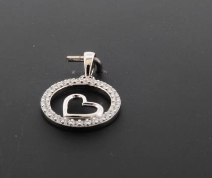 Wilhelm M&uuml;ller Halsschmuck Ref.-Nr.: 757377019 925/- Silber, Rhodiniert  28 Zirkonia  Wei&szlig; 