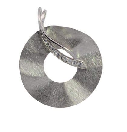 Wilhelm M&uuml;ller Halsschmuck Ref.-Nr.: 762700019 925/- Silber, Rhodiniert  11 Zirkonia  Wei&szlig; 