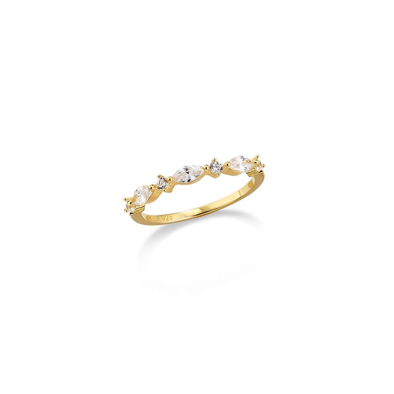 Engelkemper Ringe Ref.-Nr.: 5-215744-001 925/- Silber, gelb  Zirkonia  Wei&szlig;  Ringgr&ouml;&szlig;e 56