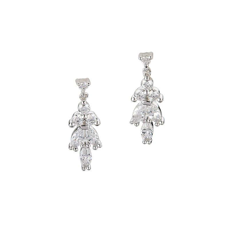 Engelkemper Ohrschmuck Ref.-Nr.: 5-215653-001 925/- Silber, Rhodiniert  Zirkonia  Wei&szlig; 