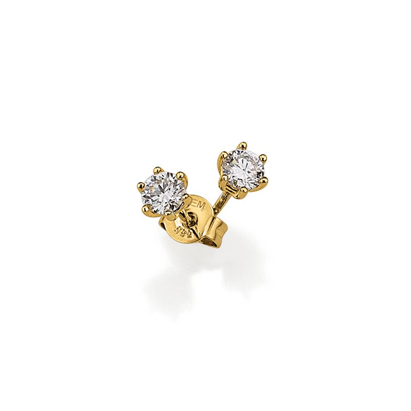 Engelkemper Ohrschmuck Ref.-Nr.: 6-213809-001 585/- Gold, gelb  2 Labordiamant Top wesselton feines wei&szlig; sehr kleine Einschl&uuml;sse 0,50ct. 