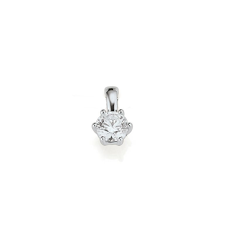 Engelkemper Halsschmuck Ref.-Nr.: 6-213806-001 585/- Gold, wei&szlig;  1 Labordiamant Top wesselton feines wei&szlig; sehr kleine Einschl&uuml;sse 0,75ct. 