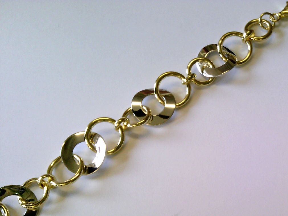 Engelkemper Armband Ref.-Nr.: 5-215650-001 925/- Silber, bicolor  L&auml;nge 18,5cm