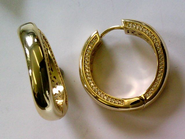 Engelkemper Ohrschmuck Ref.-Nr.: 5-215994-001 925/- Silber, gelb  Zirkonia  Wei&szlig; 