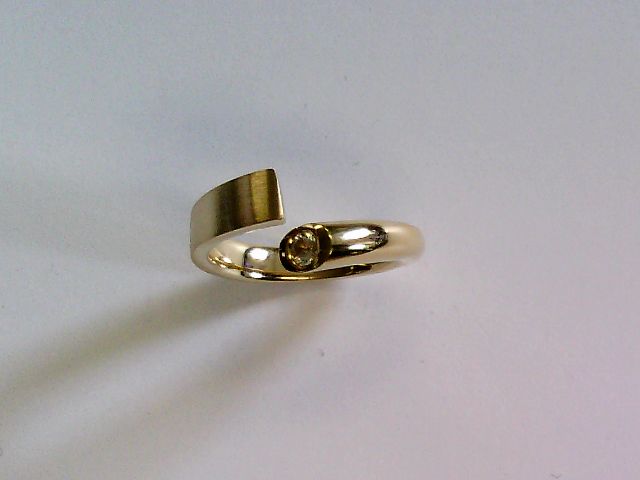 Engelkemper Ringe Ref.-Nr.: 6-212857-001 585/- Gold, gelb  1 Saphir Gelb  Ringgr&ouml;&szlig;e 54
