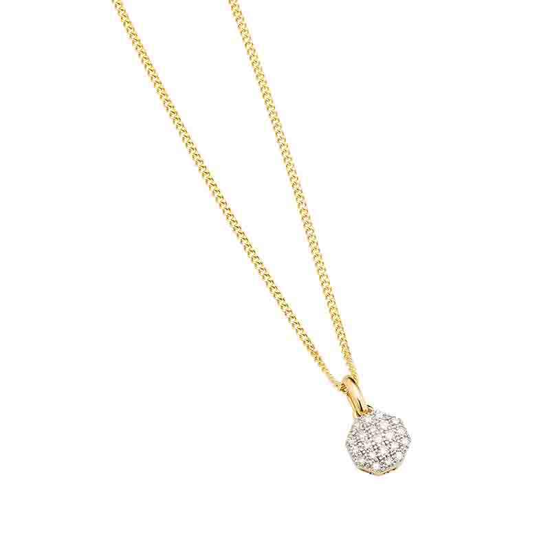 Engelkemper Halsschmuck Ref.-Nr.: 6-213611-001 585/- Gold, gelb  Diamant Wesselton  Weiss kleine Einschl&uuml;sse Brillantschliff 0,06ct. 
