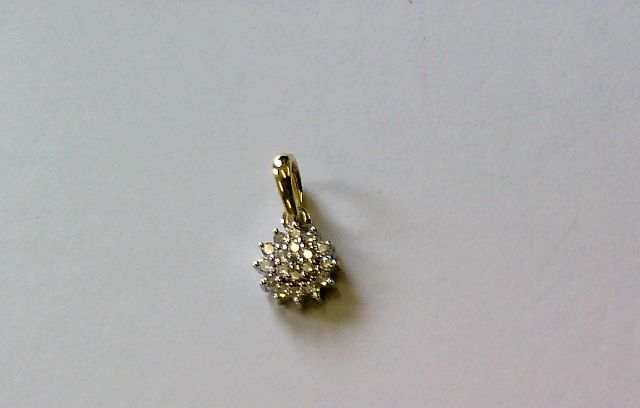 Engelkemper Halsschmuck Ref.-Nr.: 6-213387-001 585/- Gold, gelb  Diamant Wesselton  Weiss kleine Einschl&uuml;sse Brillantschliff 0,07ct. 
