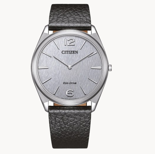 Citizen Solar Armbanduhren Herrenuhren Ziffernblatt: Grau/ Anthrazit Index  Leder Solar 30 Meter Ref.-Nr.: AR3120-16A   Ind.-Nr: G872