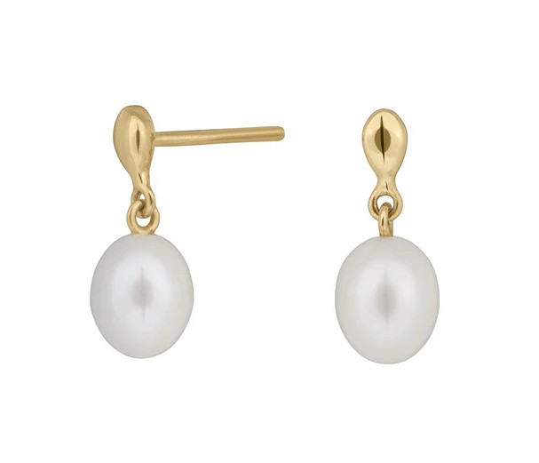Nordahl Ohrschmuck Ref.-Nr.: 30550140300 333/- Gold, gelb  2 S&uuml;&szlig;wasser Zuchtperle