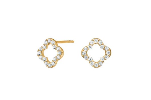 Nordahl Ohrschmuck Ref.-Nr.: 30832400300 333/- Gold, gelb  Zirkonia  Wei&szlig; 