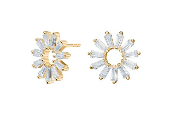 Nordahl Ohrschmuck Ref.-Nr.: 30630105900 925/- Silber, gelb  Zirkonia  Wei&szlig; 