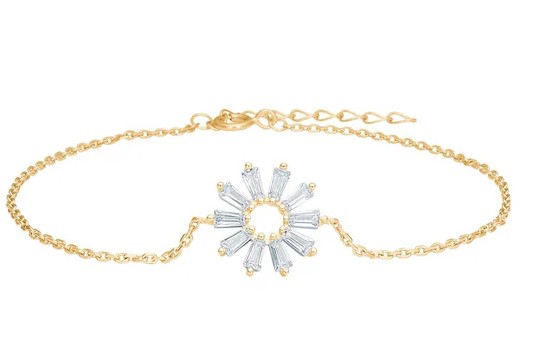 Nordahl Armband Ref.-Nr.: 80610015900 925/- Silber, gelb  L&auml;nge 17+2 cm