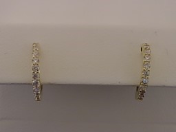 Max Fr&ouml;hlich Ohrschmuck Ref.-Nr.: 88/198076 925/- Silber, gelb  Zirkonia  Wei&szlig; 