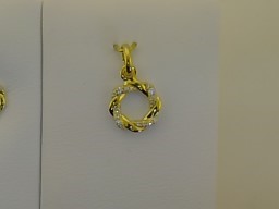 Max Fr&ouml;hlich Halsschmuck Ref.-Nr.: 201/197701 925/- Silber, gelb  Zirkonia  Wei&szlig; 